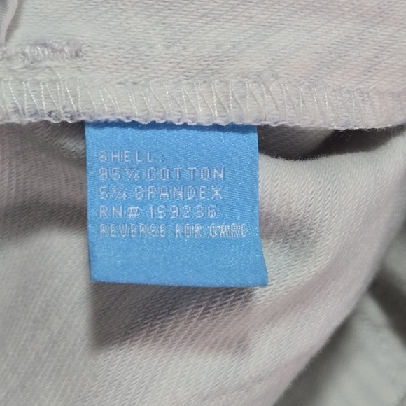 J McLaughlin Blue Leaf Print Mid Rise Stretch Straight Leg Jeans Pants Size 12 - Picture 7 of 8